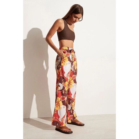 Faithfull the Brand Celvia Pant Ulani Floral Print Wide Leg Pull on S NWT Sale - Picture 12 of 16
